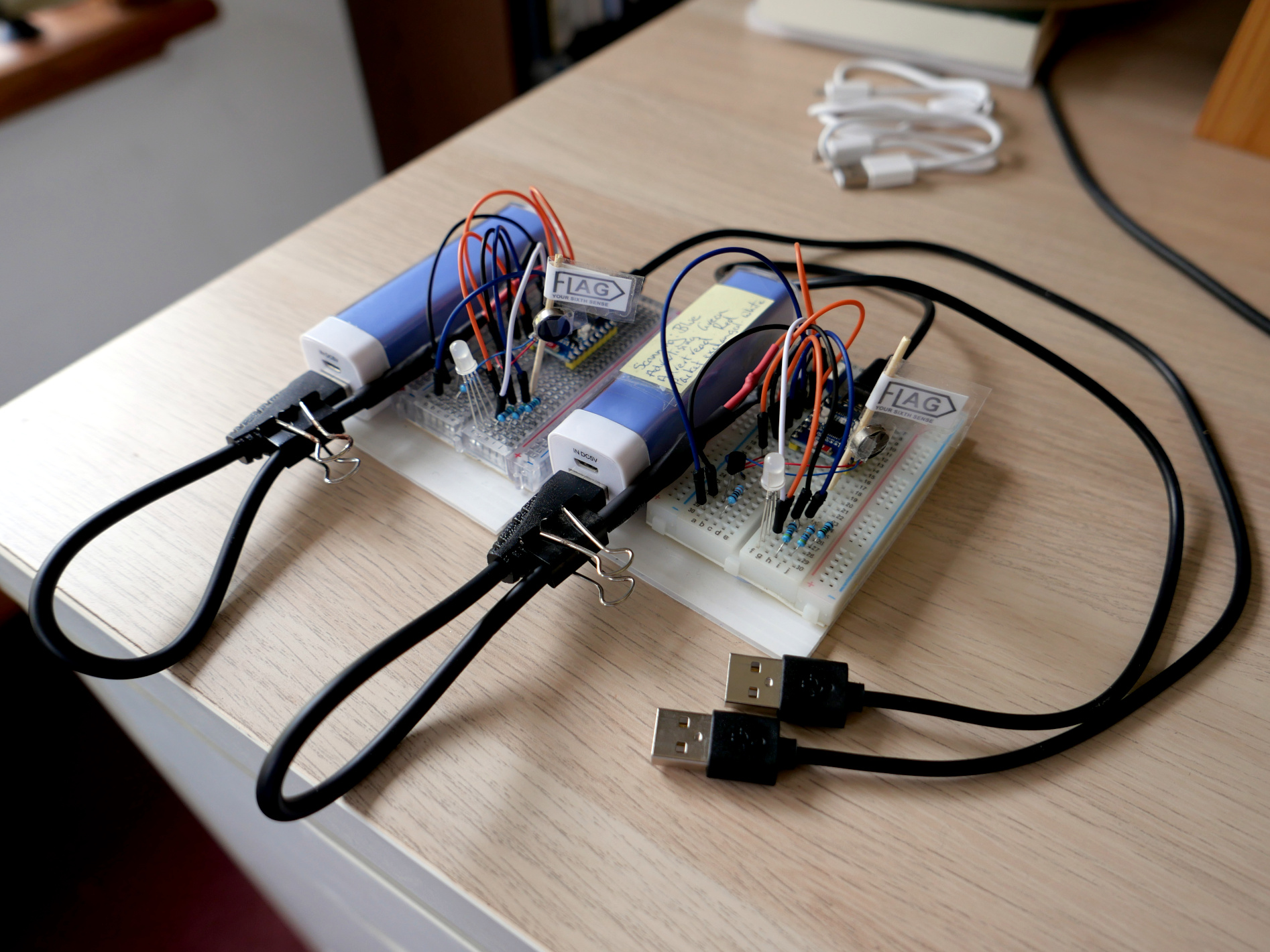 FLAG device prototypes using the Waveshare ESP32-C3 dev board